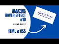 Awesome Hover Button Effect Using Only HTML CSS ASMR No Talking