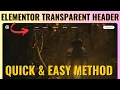 How to make TRANSPARENT HEADER using ELEMENTOR Wordpress Elementor Tutorial 2025