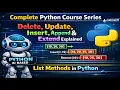 Delete Update Insert Append Extend Explained List Methods in Python python AI based