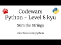 Codewars - Python