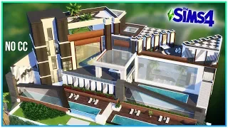 Ultra Modern Triangle Mansion No CC - Sims 4 Speed Build Kate Emerald