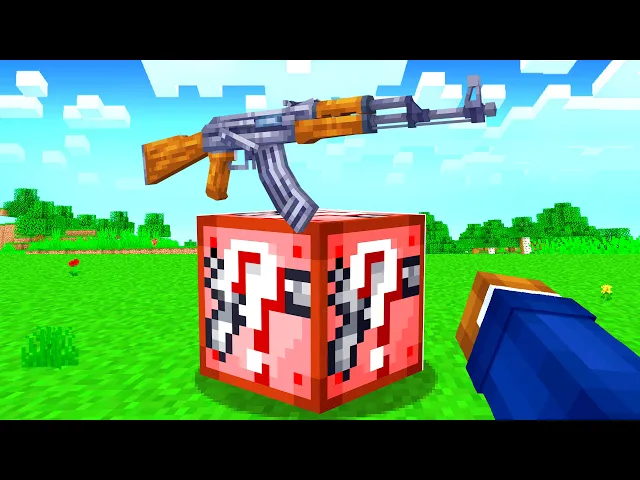 Video: I Added Gun Lucky Blocks In Minecraft Skywars