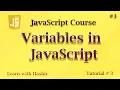 Variables in JavaScript JavaScript tutorial 3