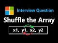 Shuffle the Array Constant Space - Leetcode 1470