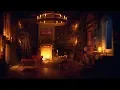 Download Lagu Ancient Library Room - Relaxing Thunder \u0026 Rain Sounds, Crackling Fireplace for Sleeping for  Study