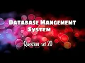 Data Base Task 20 DBMS Question Session 1st Year Java Institute M Kaveen Punsara