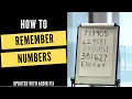 How To Remember Numbers fixed