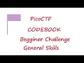 PicoCTF 2022 - Codebook picoMini General Skills Challenges