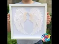 How to Assemble 3D Layered Angel Wings Instructions - Free Cut File for Cricut