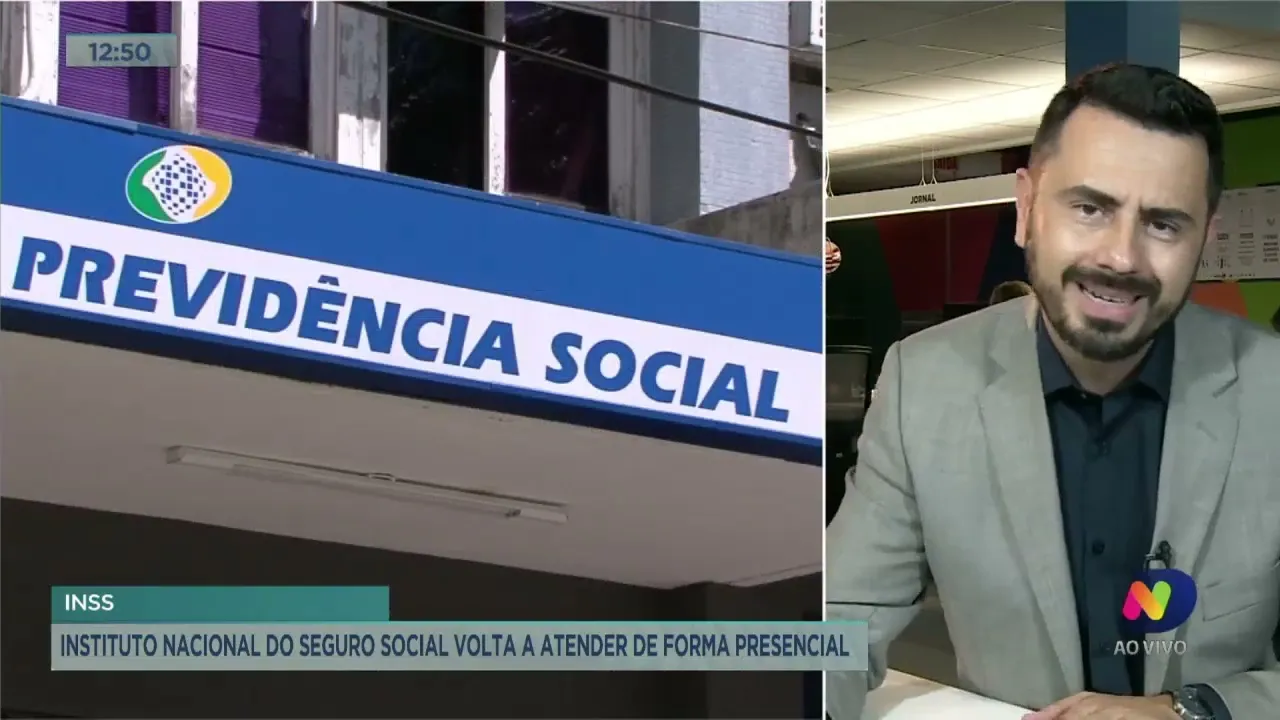 INSS volta a atender de forma presencial a partir desta terça-feira