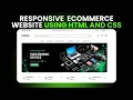 How To Build Ecommerce Website Using HTML and CSS Step by Step Part 3