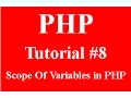 PHP Programming Part 8 scope of variables in php