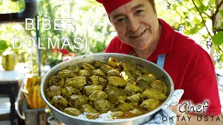 EN LEZZETLİ ZEYTİNYAĞLI BiBER DOLMASI ❗️Fırında Dolma Tarifi