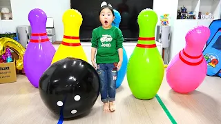 Défi Bowling Géant ! Qui va gagner ? | Jeu amusant pour enfants