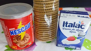 "SOBREMESA DE POBRE"-FEITA COM APENAS 3 INGREDIENTES PRONTA MUITO RÁPIDO 