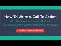 How To Write An Irresistible Call To Action Write High-Converting CTAs Highly Effective CTAs