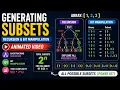 Generating All Subsets Power Set Recursion Bit Manipulation Explained