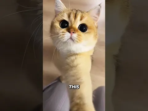 This clingy cat refuses to leave his owner alone 😂🐱 #shorts #cats