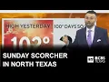 High temps for North Texas yet again for Sunday