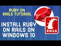 Ruby on Rails Tutorial - Install Ruby On Rails on Windows 10