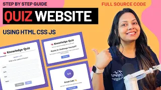 Build a Quiz Website Using HTML CSS JavaScript Step-by-Step Tutorial