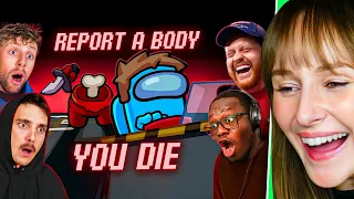 Freya Reacts to SIDEMEN AMONG US BUT IF YOU REPORT A BODY YOU DIE