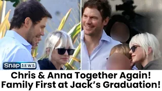 Chris Pratt and Anna Faris Reunite and Hug at Son Jack s Graduation in Rare Family Moment