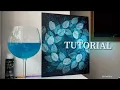 Cosmic leaves print painting process Leaves painting tutorial Ocean colors