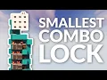 Minecraft Smallest Sequential Vertical Combo Lock Tutorial