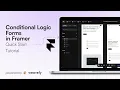 Forms with Conditional Logic in Framer
