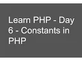 Learn PHP - DAY 6