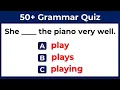 Grammar Quiz 50 English Grammar Questions English Grammar Test 1