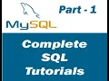 SQL Tutorials - Create Database and Table Inserting Data into Table in Hindi