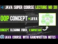 - Introduction to OOPs in java