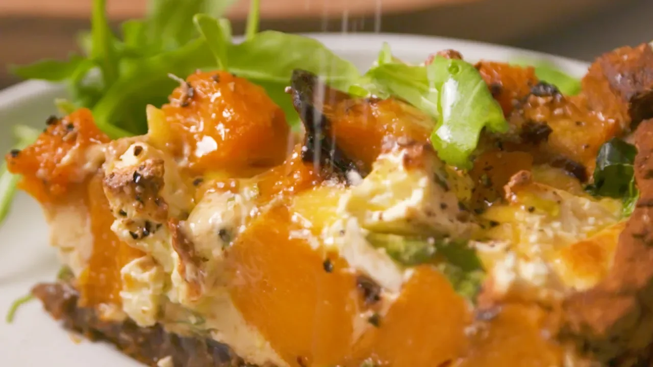 Protein-Packed Butternut & Feta Quiche