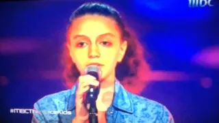 ذا فويس كيدس الحلقه الاخيره لمرحله الصوت وبس زينب من مصر عيون القلب 