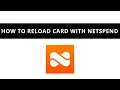 Netspend - how to reload card