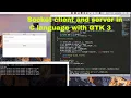 Client and server in C program language sending messages to connected clients from the server