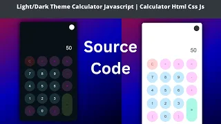 Theme Calculator With Source Code Javascript HTML CSS and JavaScript CodingWithRohani