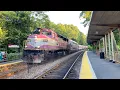 Outbound Rush Hour Train Stops at Wdgemere