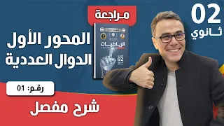 مراجعة شاملة في المحور الاول الدوال العددية للثانية ثانوي رقم 1