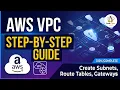 AWS VPC Setup Create Subnets Route Tables Gateways