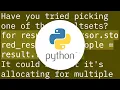 Cannot return results from stored procedure using Python cursor