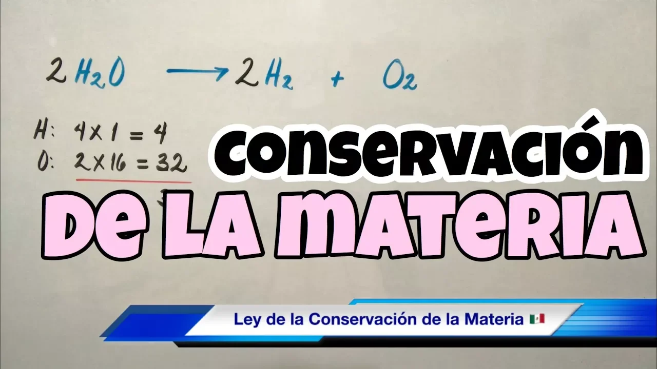 Ley de la Conservación de la Masa (en reacciones químicas)