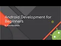 Android App Development For Beginners Make a full app 7 Control Flow