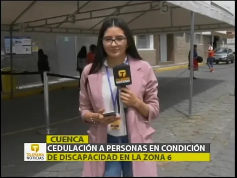 Cedulación a personas en condicion de discapacidad en la Zona 6