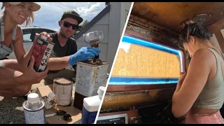 [Ep 42] Bow sprit refit, boat soup, & deadlight replacements!