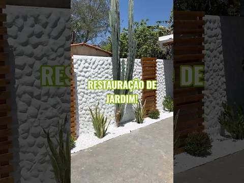 RESTAURAÇÃO DE JARDIM! #pedreiro #obra #construção #viralvideo #fyp