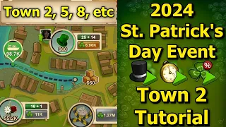 forge of empires 2024 st patricks day event town 2 step by step tutorial how to use boosters 