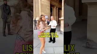 لیسا و فلیکس پشت صحنه عکس وایرال شده شان     لیسا  فلیکس  لالیزا دندنها